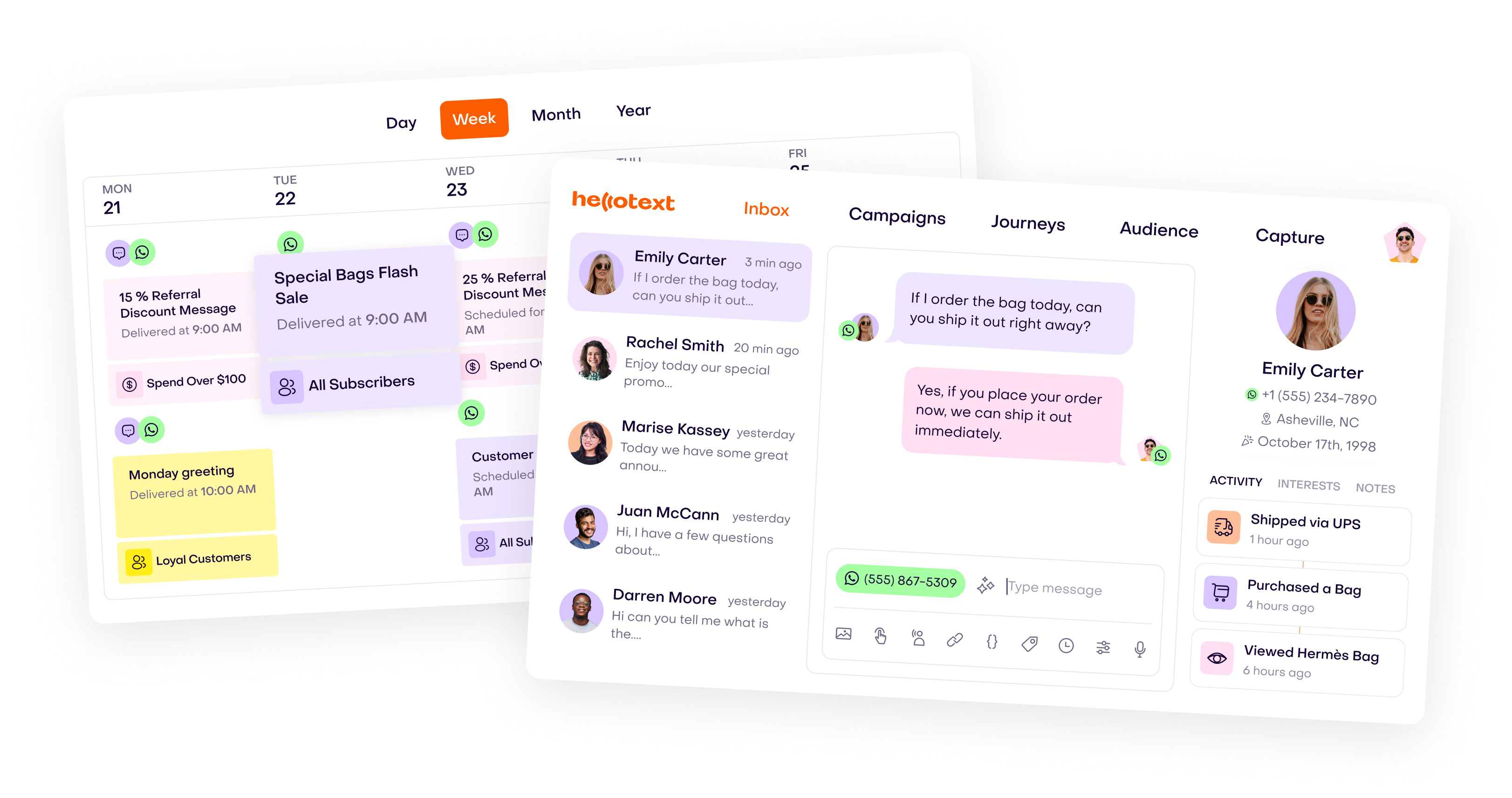 Featuring SMS & WhatsApp Campaigns and WhatsApp Multi Agent CRM