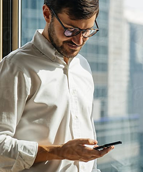 Person with phone